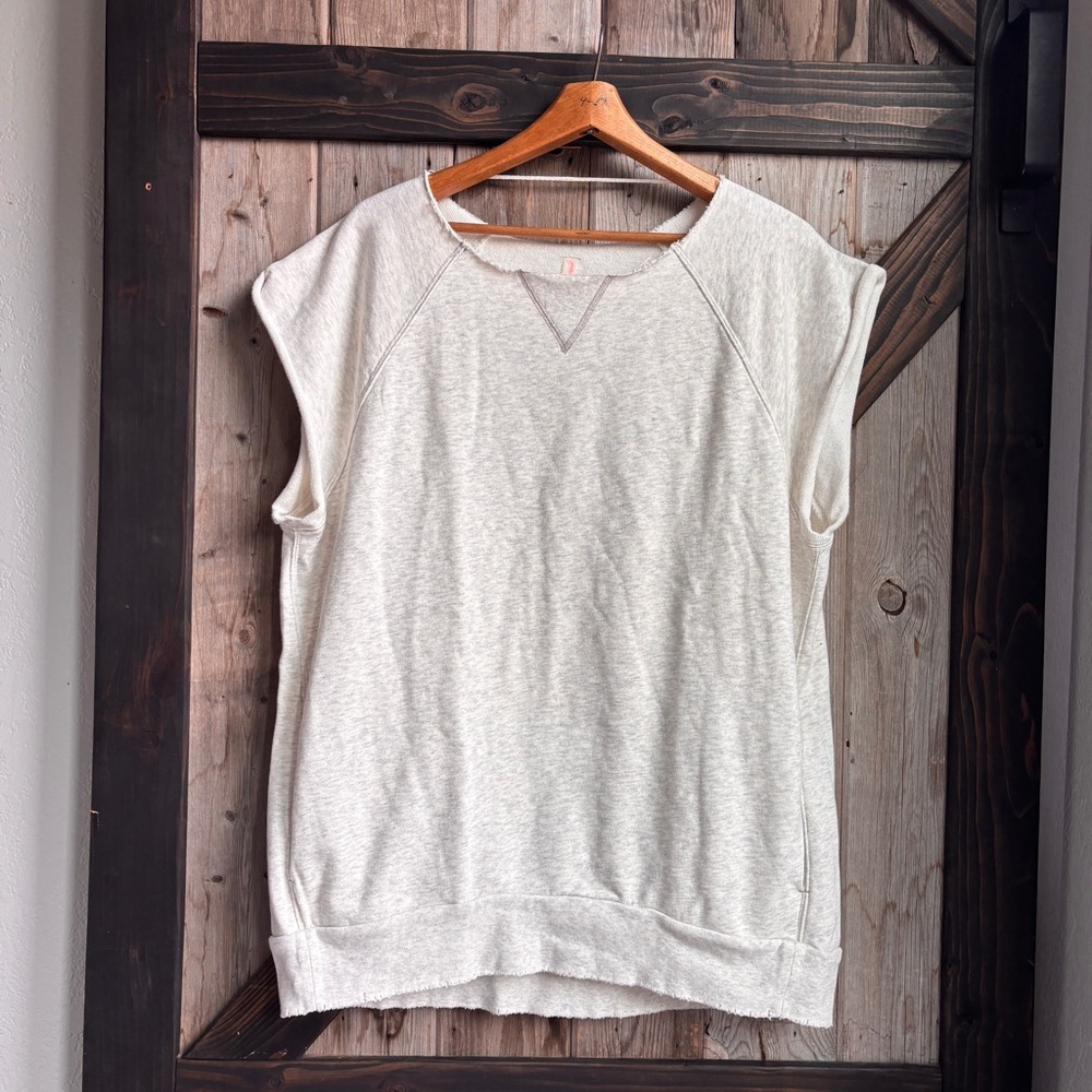 Free People movement gray sleeveless sweatshirt size medium